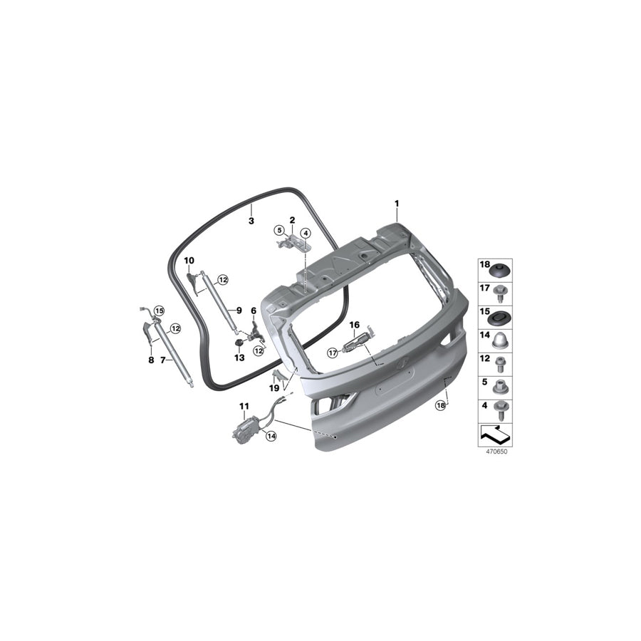 Genuine BMW 51247412408 F48 Spring Support Right (Inc. X1 16d, X1 20d & X1 28iX) | ML Performance US Car Parts