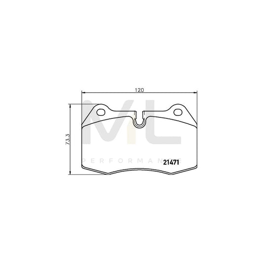 TEXTAR 2147103 Brake pad set prepared for wear indicator | ML Performance Car Parts