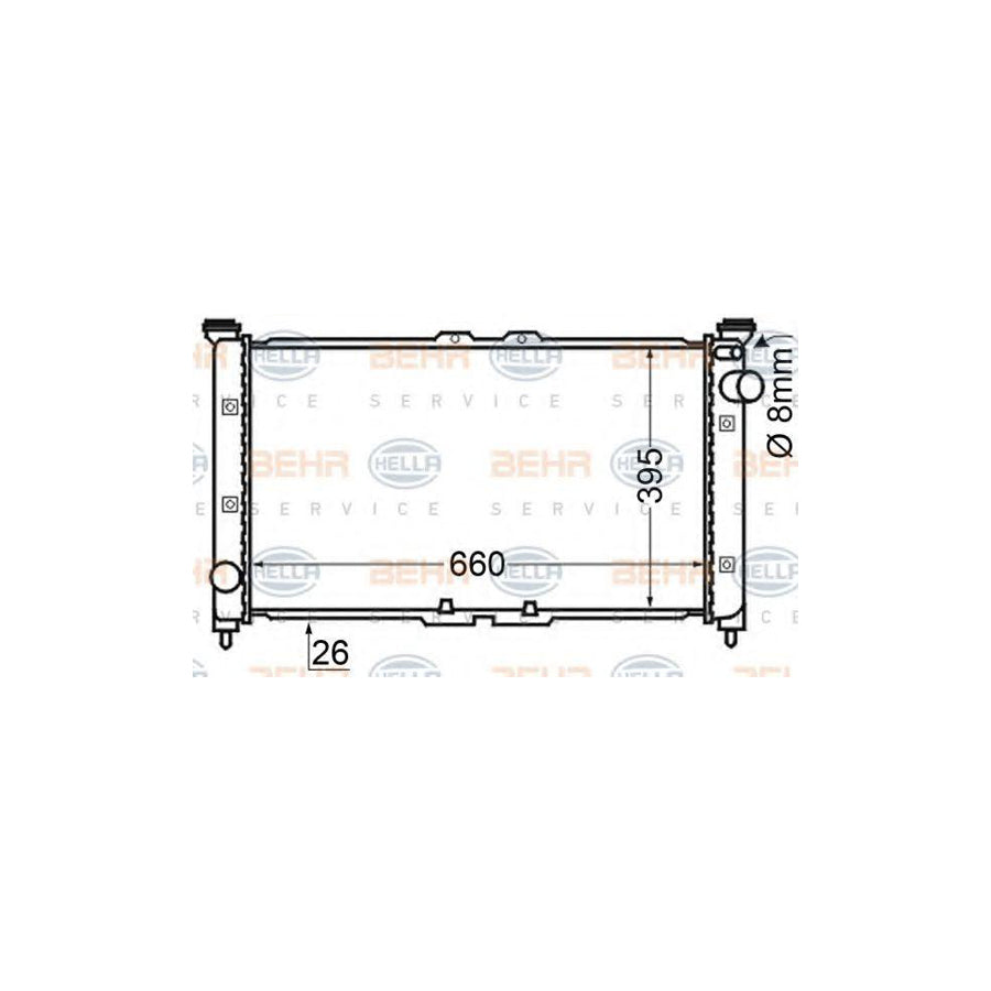 Hella 8MK 376 705-601 Engine Radiator