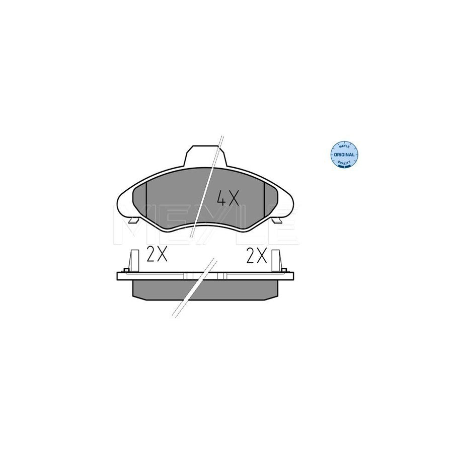 Meyle 025 233 0018/W Brake Pad Set