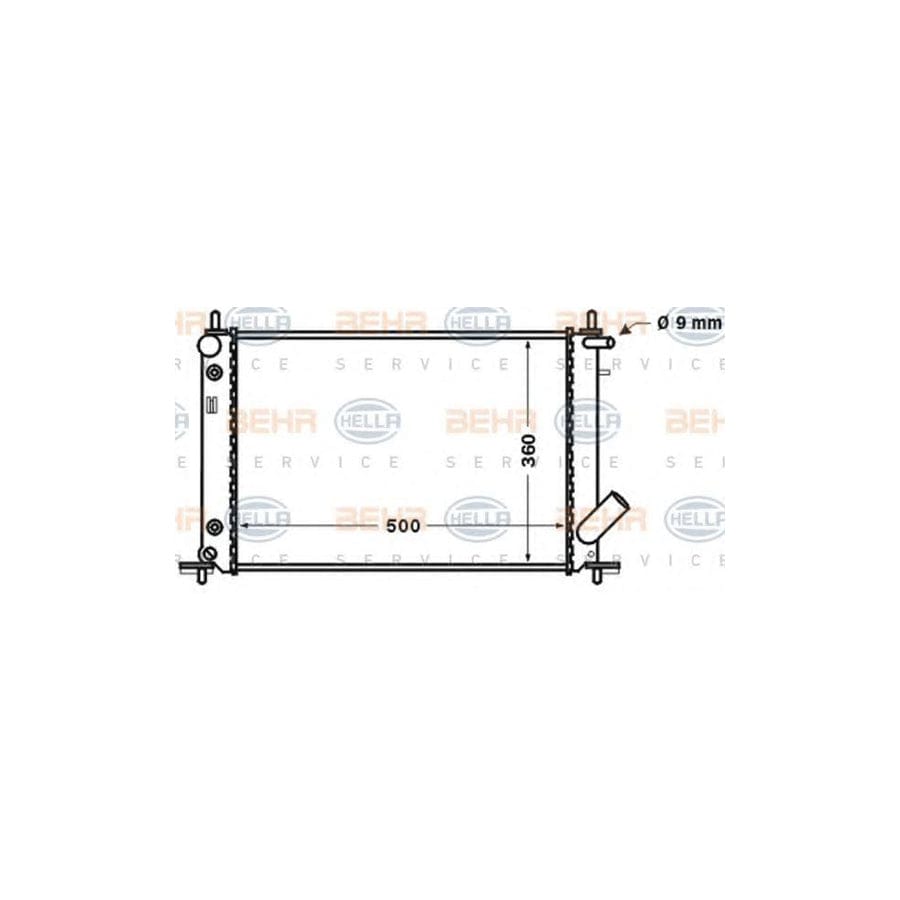 Hella 8MK 376 705-571 Engine Radiator