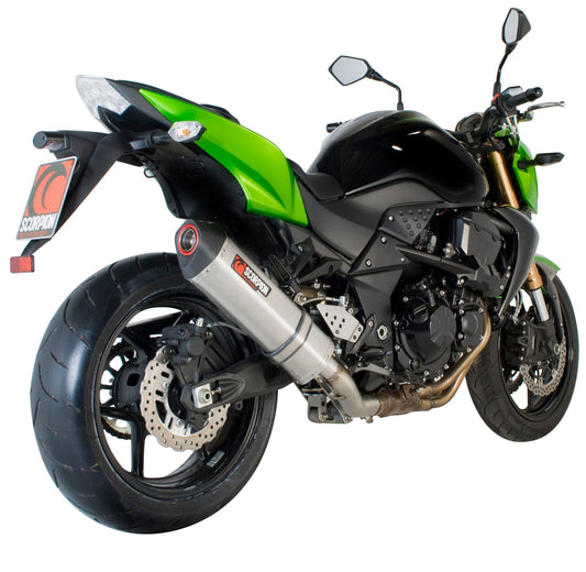 Scorpion RKA78SEO Kawasaki Z750 Serket Parallel Slip-On - Brushed Stainless Steel Sleeve | ML Performance US US
