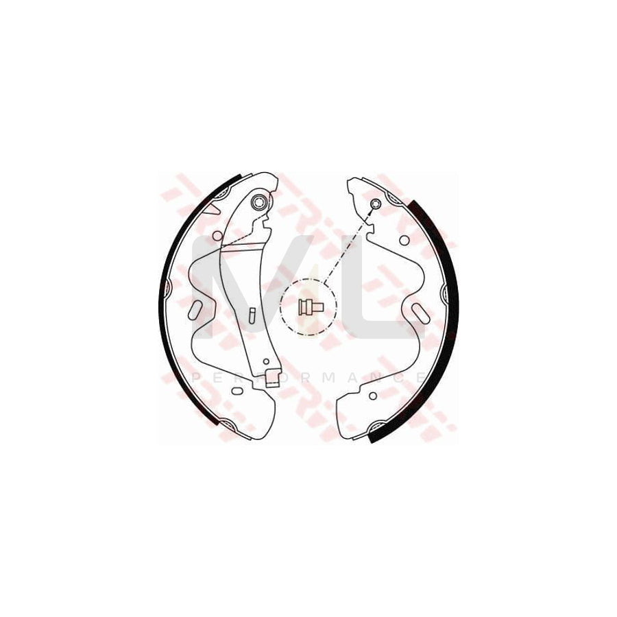 TRW GS8483 Brake Shoe Set | ML Performance Car Parts