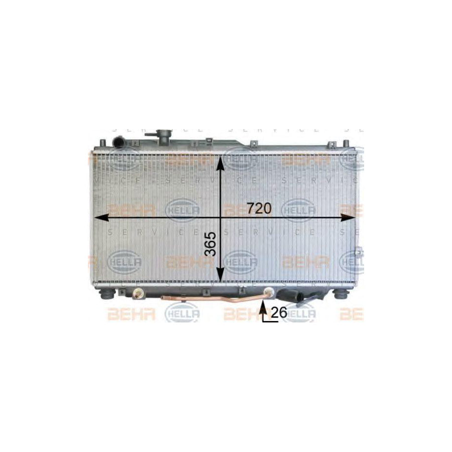 Hella 8MK 376 763-521 Engine Radiator