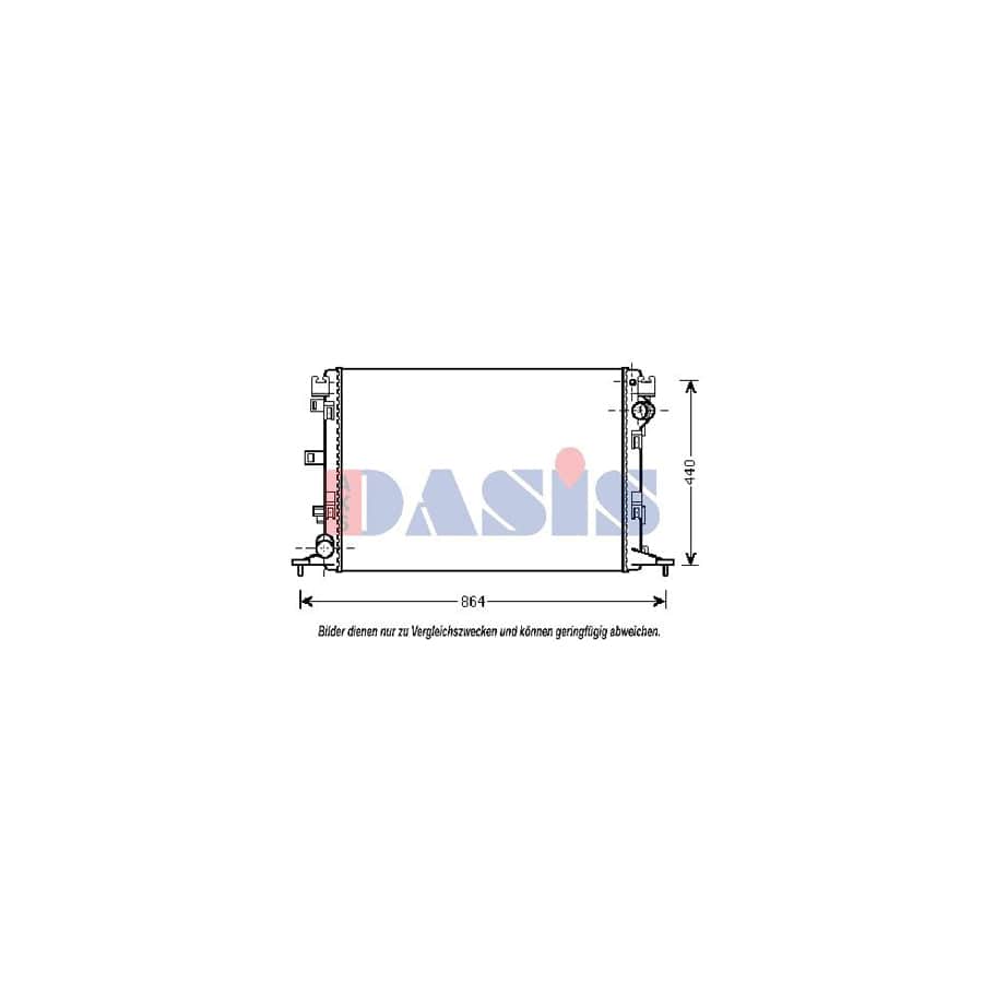 AKS Dasis 180072N Engine Radiator for Renault Laguna