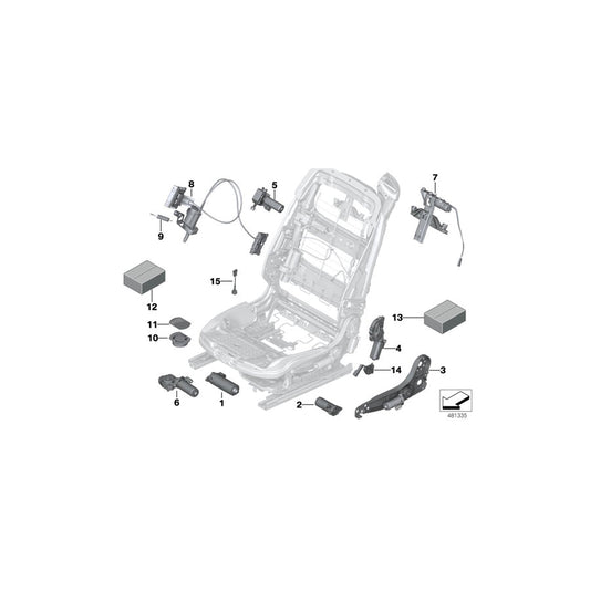Genuine BMW 52107357163 RR6 F13 F12 Micro Switch Left (Inc. Dawn, ALPINA B6 & 650iX) | ML Performance US Car Parts