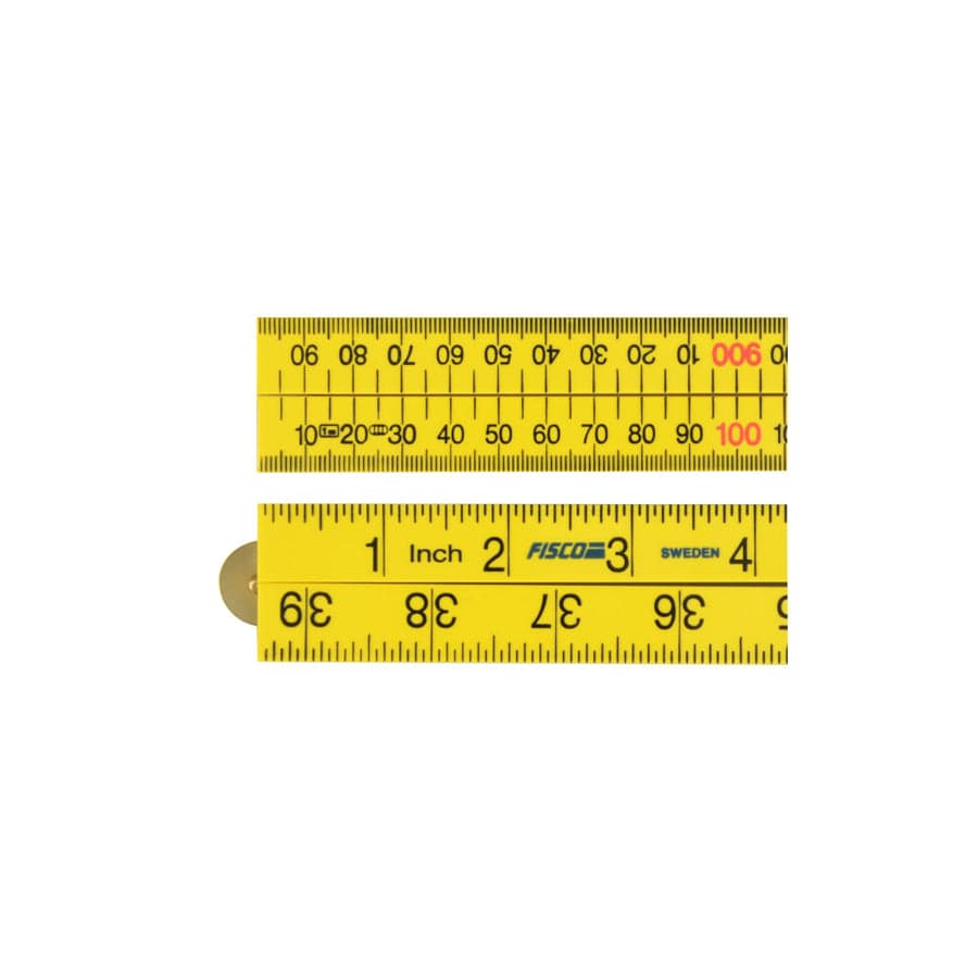 Fisco FSCXFY1ME Yellow ABS Nylon Rule 1m / 39in