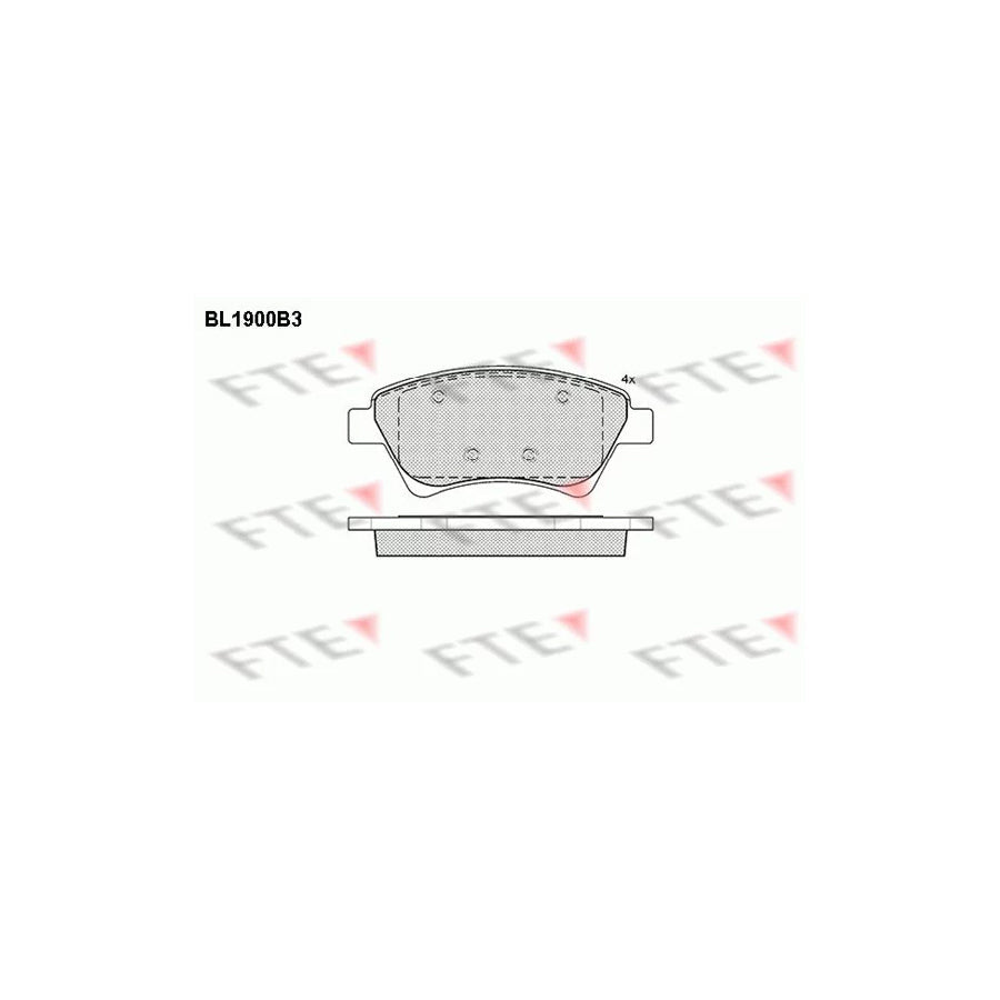 FTE 9010489 Brake Pad Set