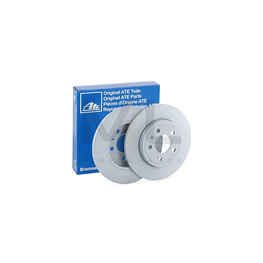ATE 24.0112-0166.1 Brake Disc Solid, Coated  - 1 piece