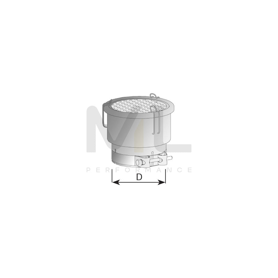 DINEX 40808 Exhaust tip 170mm