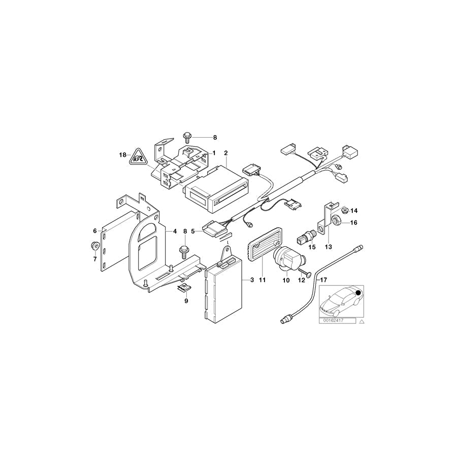Genuine BMW 65908364421 E39 E38 Exch. Navigation Cd Computer MK I (Inc. 540i, 725tds & 525i) | ML Performance US Car Parts