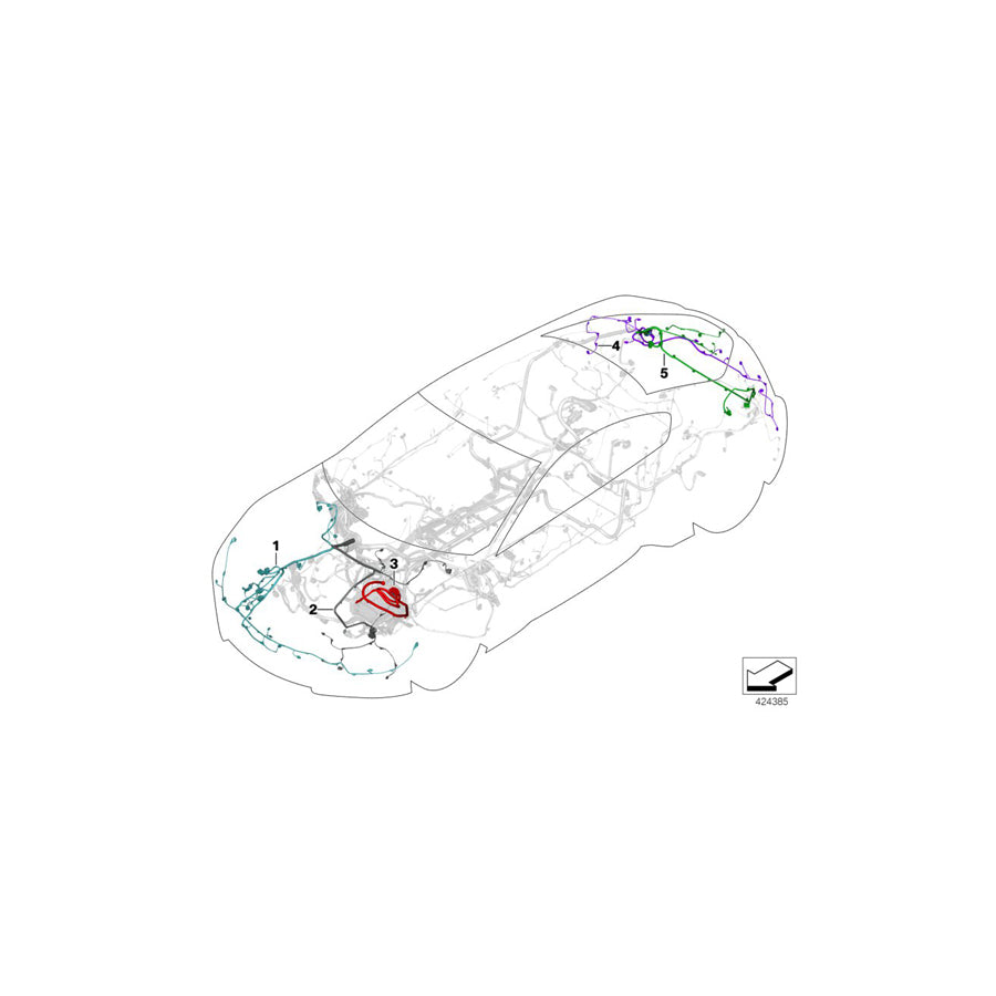 Genuine BMW 61118705684 I15 Rep. Wiring Harness, Live, Sbk (Inc. i8) | ML Performance US Car Parts