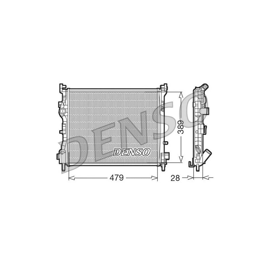 DENSO DRM23016 Engine Radiator