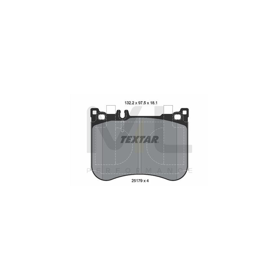 TEXTAR 2517901 Brake pad set suitable for MERCEDES-BENZ SL Convertible (R231) prepared for wear indicator | ML Performance Car Parts