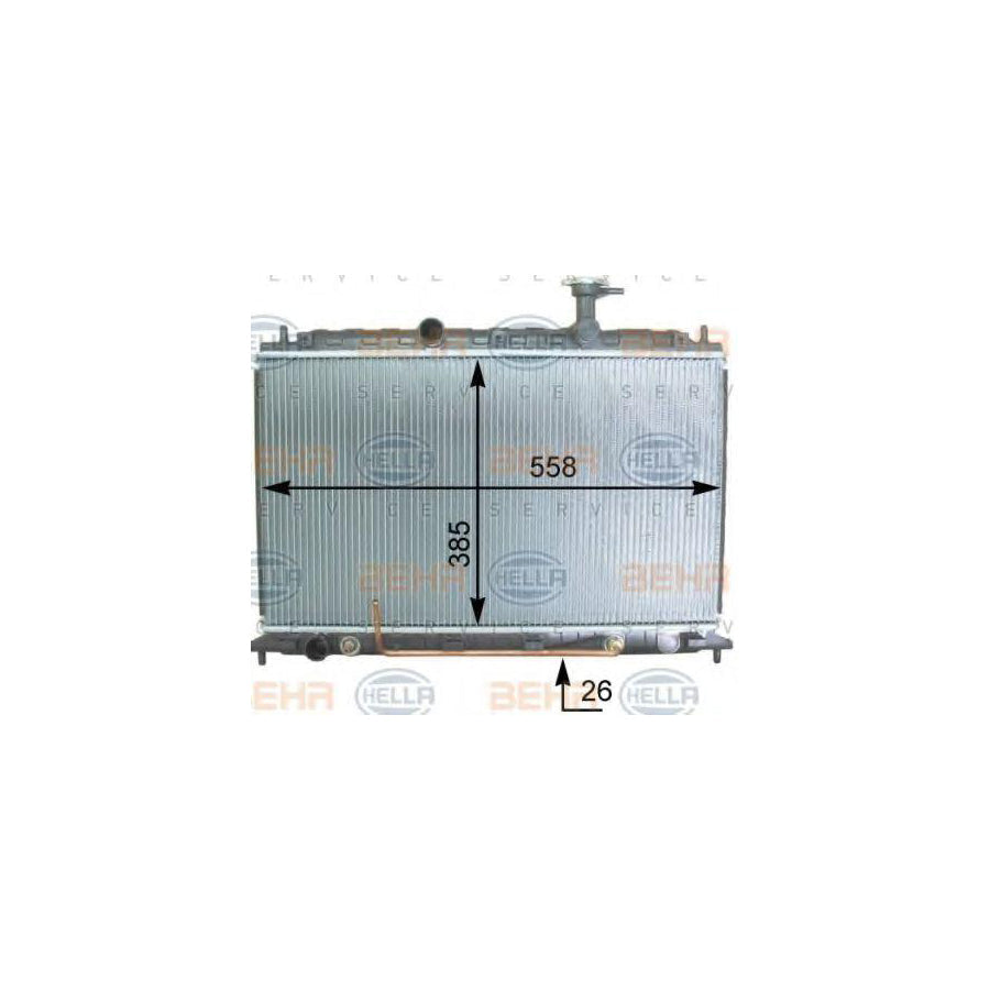 Hella 8MK 376 763-491 Engine Radiator