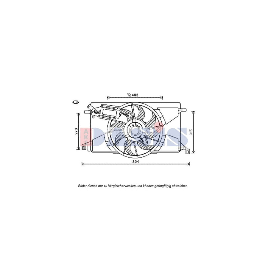 AKS Dasis 098128N Fan, Radiator