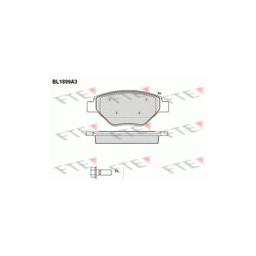 FTE 9010486 Brake Pad Set for Renault Megane