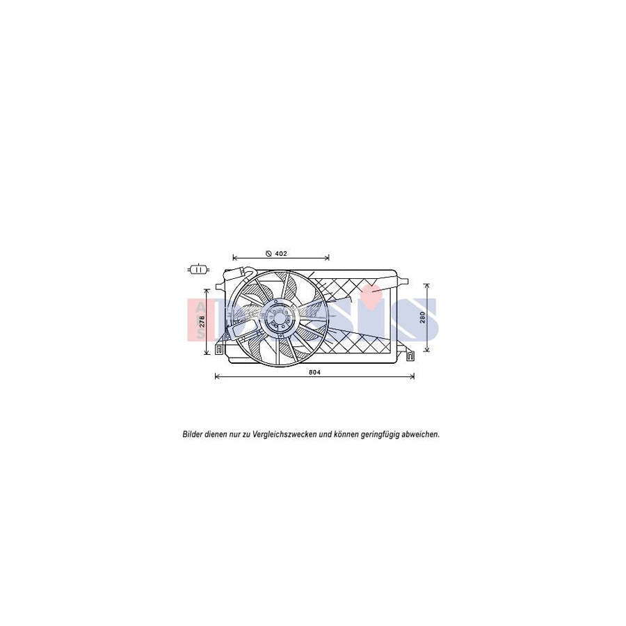 AKS Dasis 098127N Fan, Radiator