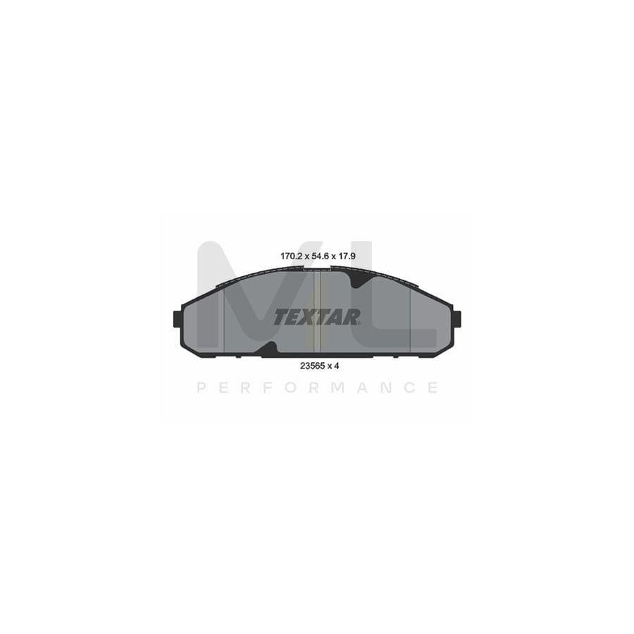 TEXTAR 2356501 Brake pad set for NISSAN Patrol GR IV Off-Road (Y60, GR) not prepared for wear indicator | ML Performance Car Parts