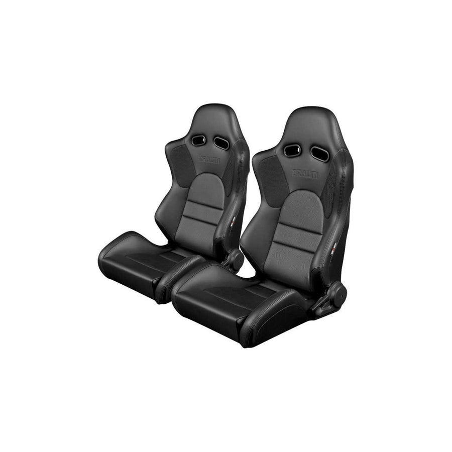 BRAUM Advan Series Racing Seats (Black Leatherette) – Pair