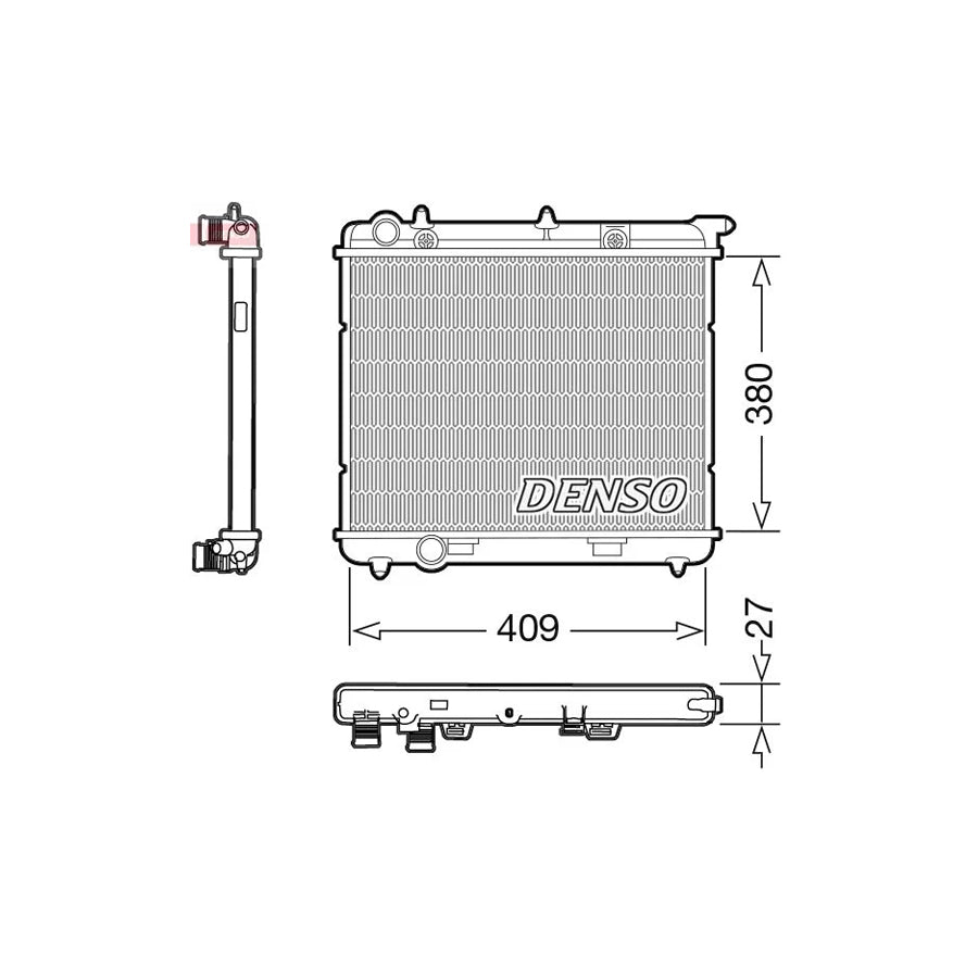 DENSO DRM21024 Engine Radiator