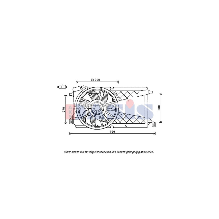 AKS Dasis 098129N Fan, Radiator
