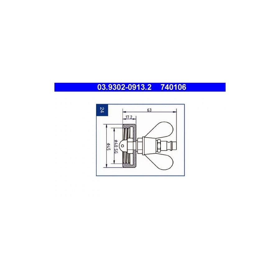 ATE 03.9302-0913.2 Breather Pipe