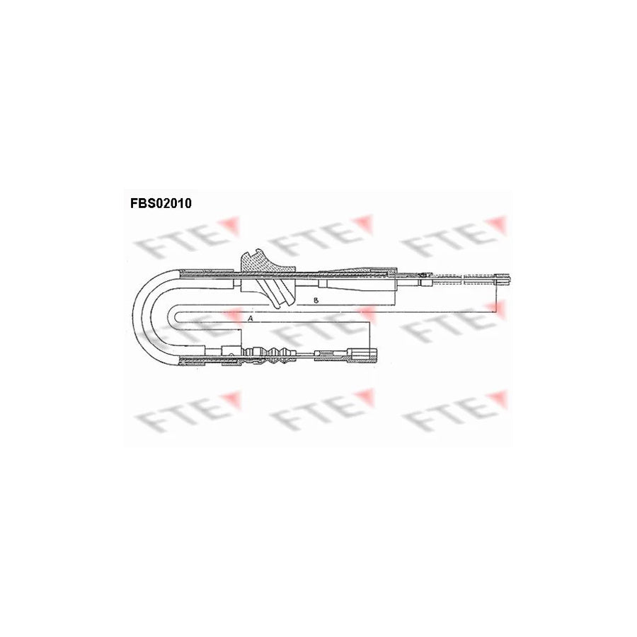 FTE Fbs02010 Hand Brake Cable