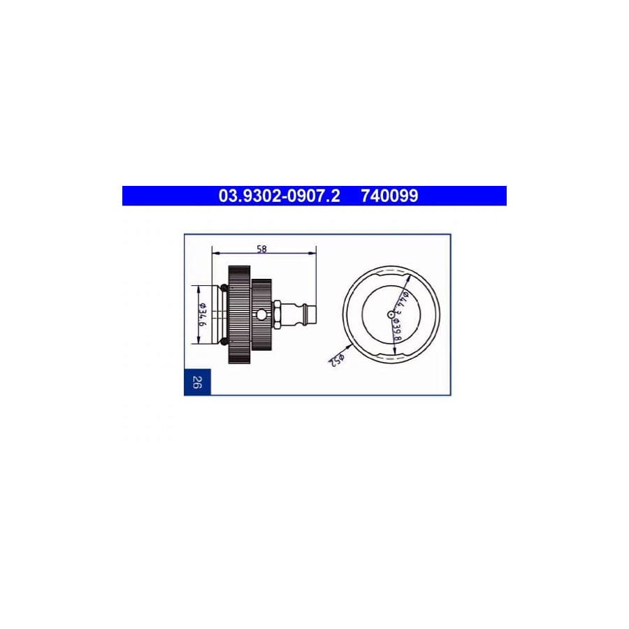 ATE 03.9302-0907.2 Breather Pipe