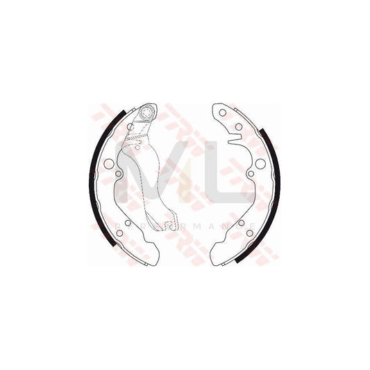 TRW GS8298 Brake Shoe Set for AUDI 100 | ML Performance Car Parts