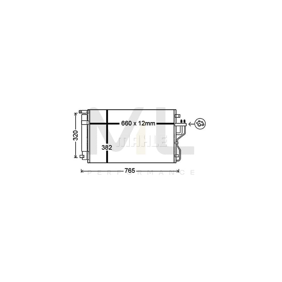 MAHLE ORIGINAL AC 770 000P Air conditioning condenser with dryer | ML Performance Car Parts