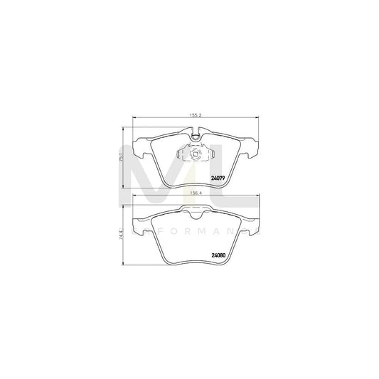 Hella 8DB 355 016-291 Brake Pad Set Prepared For Wear Indicator