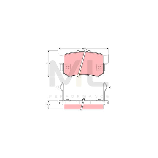 TRW Gdb1063 Brake Pad Set | ML Performance Car Parts