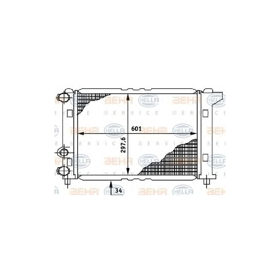 Hella 8MK 376 706-311 Engine Radiator