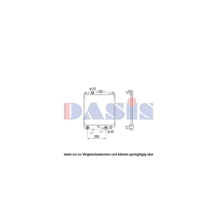 AKS Dasis 320051N Engine Radiator for Suzuki Alto VI (Ff)