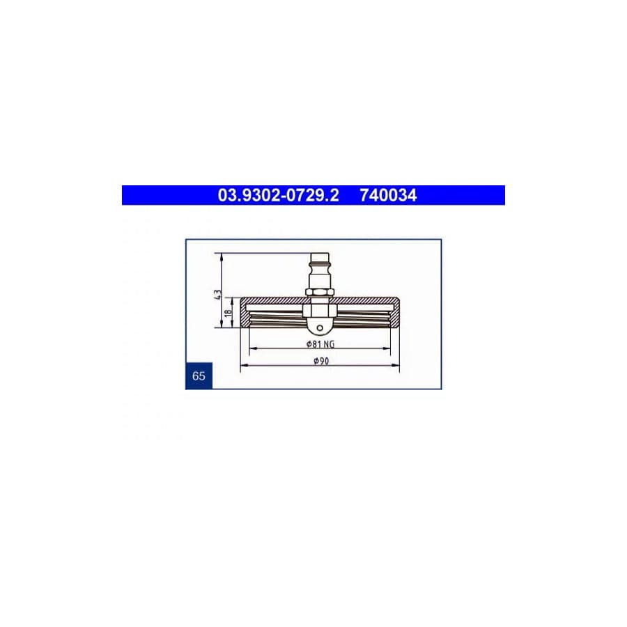 ATE 03.9302-0729.2 Breather Pipe