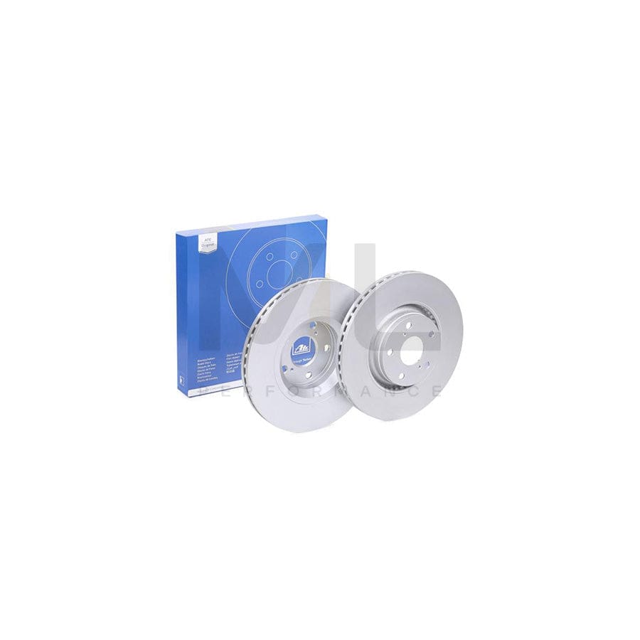 ATE 24.0126-0160.1 Brake Disc Vented, Coated  - 1 piece