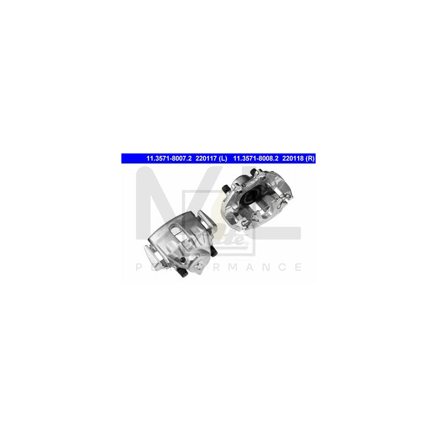ATE 11.3571-8008.2 Brake Caliper for SAAB 9000 with holder
