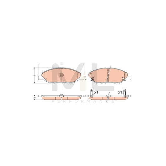 TRW Gdb3577 Brake Pad Set With Acoustic Wear Warning | ML Performance Car Parts