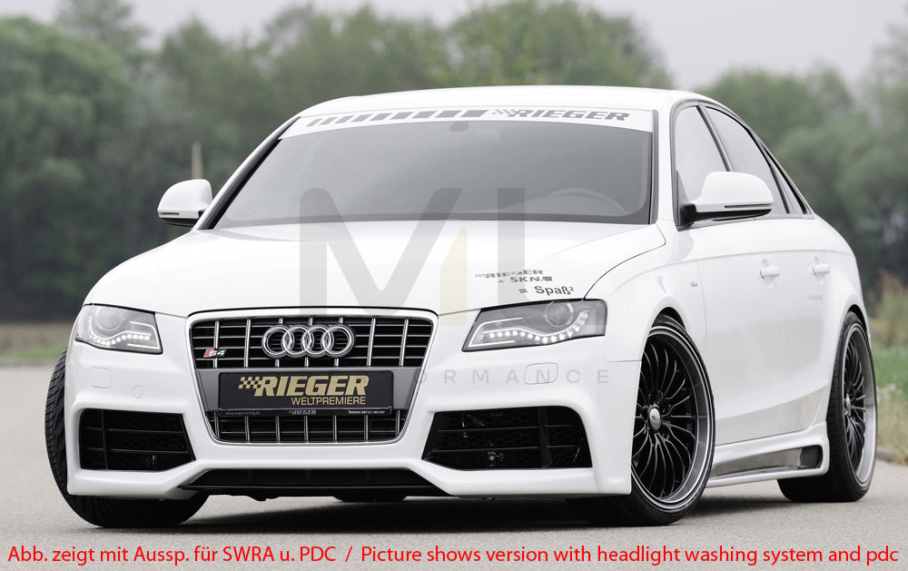 Rieger 00055524 Audi B8 B81 Front Bumper (A4 & S4) 6 | ML Performance UK Car Parts