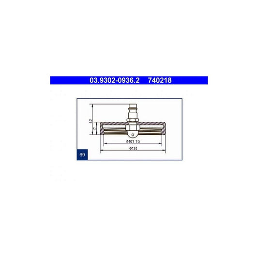 ATE 03.9302-0936.2 Breather Pipe