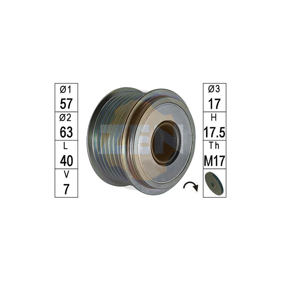 Era ZN5683 Alternator Freewheel Clutch For Honda Accord