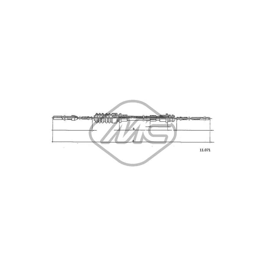 Metalcaucho 83816 Throttle Cable for VW LT