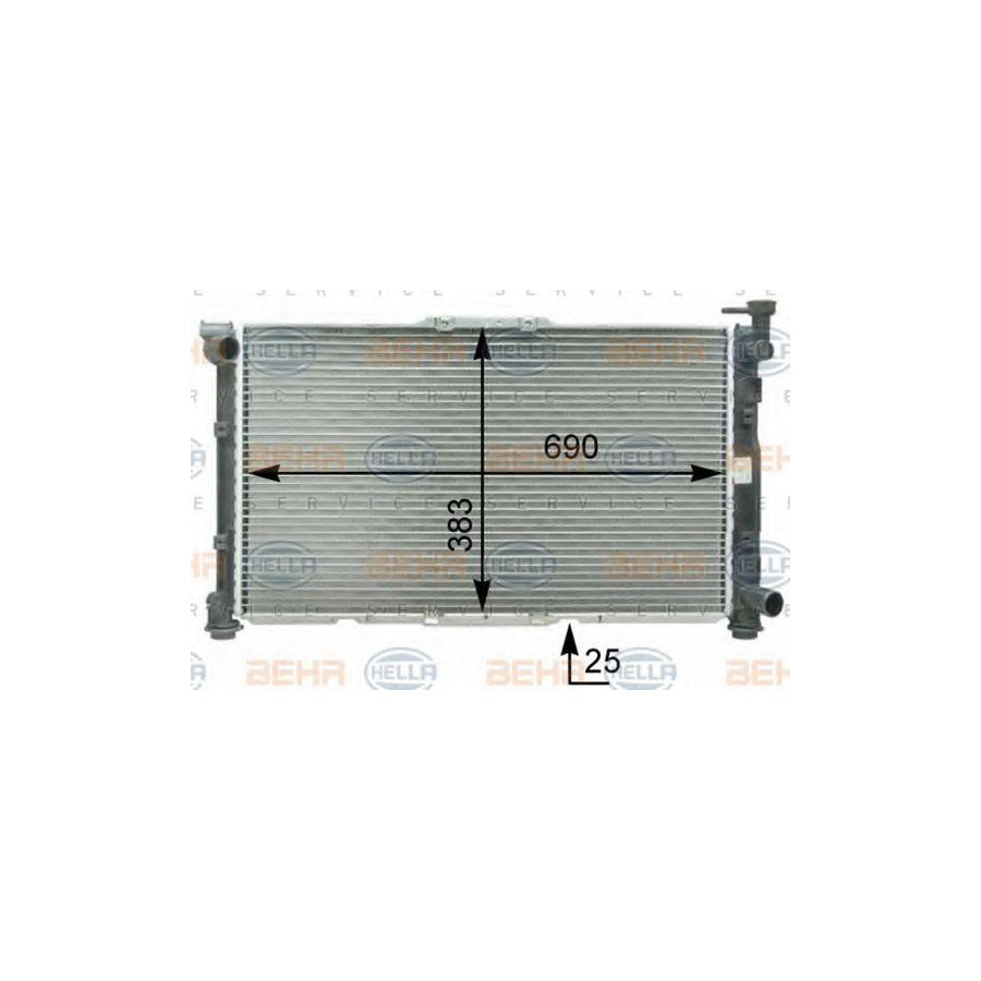 Hella 8MK 376 763-461 Engine Radiator