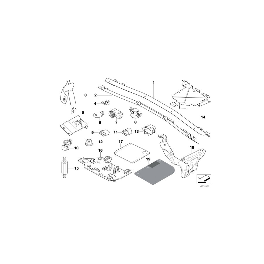 Genuine BMW 12527506725 E46 E83 Holder (Inc. 330Ci, 330Cd & 318Ci) | ML Performance US Car Parts