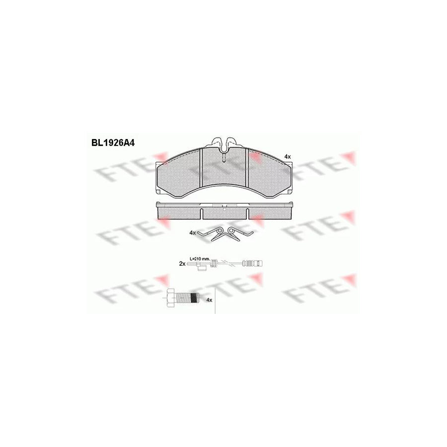 FTE 9010512 Brake Pad Set