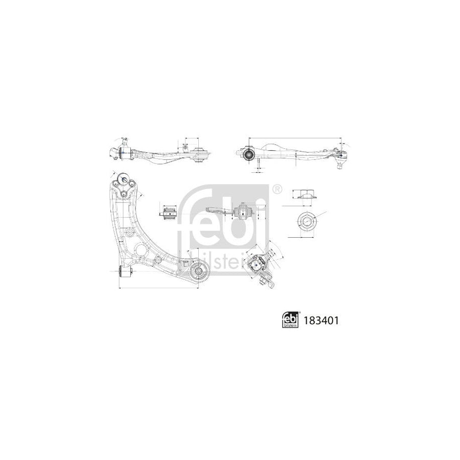 Febi Bilstein 183401 Suspension Arm for KIA Sportage IV (Ql, Qle)