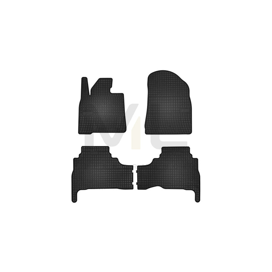 FROGUM Tailored 402294 Floor mat set for TOYOTA Land Cruiser 200 (J200) Elastomer, Front and Rear, Quantity: 4, Black, (LHD)