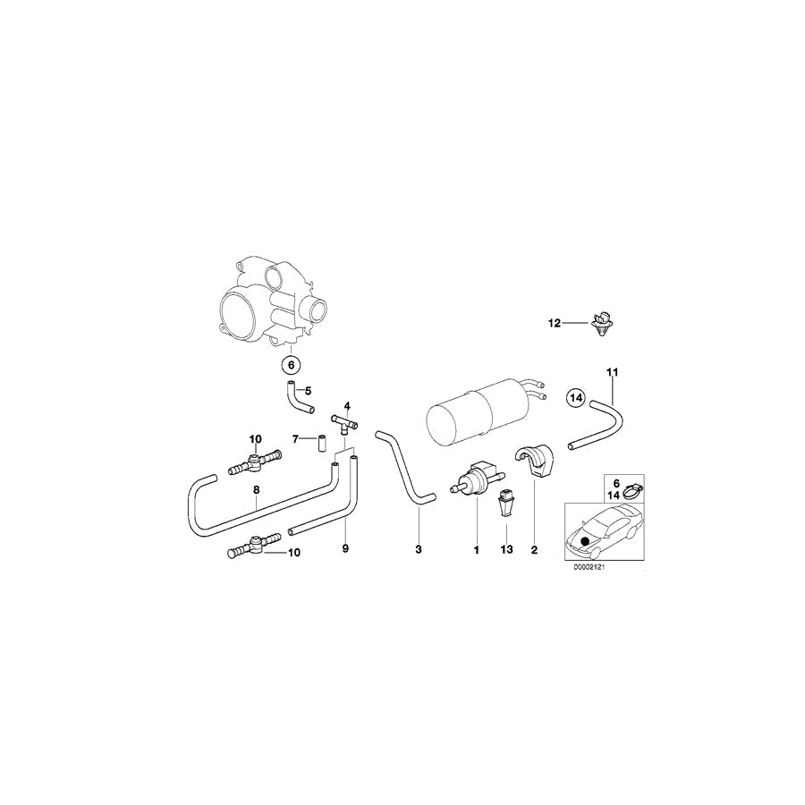 Genuine BMW 13901742789 E31 Fuel Hose (Inc. 840Ci) | ML Performance UK Car Parts