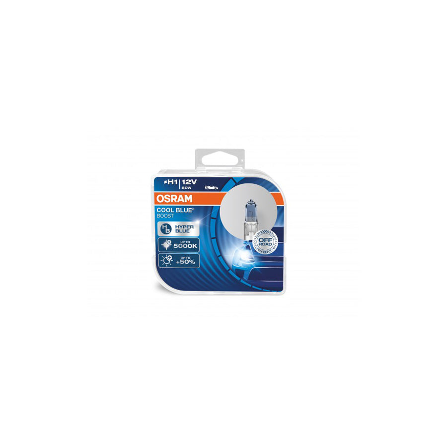 OSRAM  H1 (448) Cool Blue Boost 5000K Hyper Blue Bulbs (x2) 62150CBB-HCB